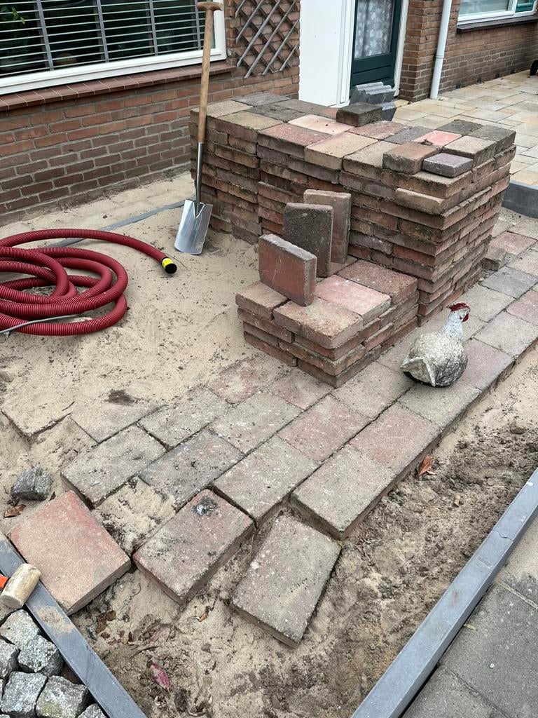 Tuintegels, Tuin en Terras, Ophalen, Gebruikt, Overige materialen