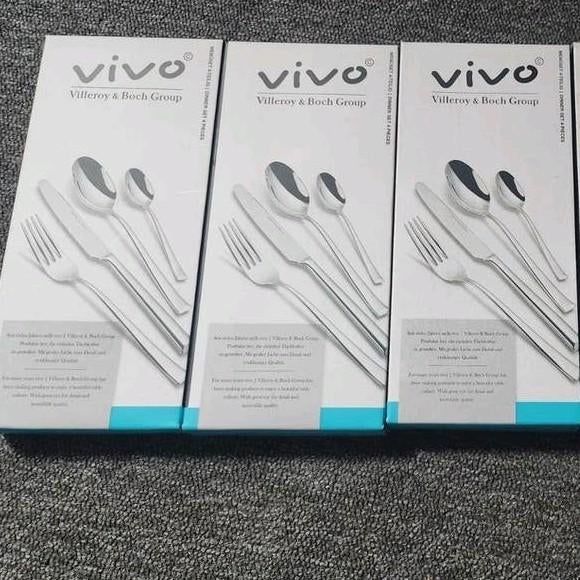 3 setjes Vivo Villeroy & Boch Group besteksets nieuw in doos, Ophalen of Verzenden, Nieuw, Rvs of Chroom