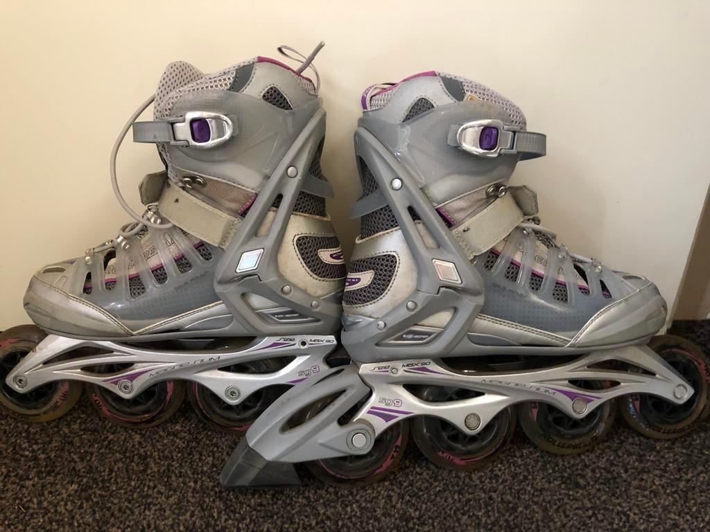 Skeelers maat 38-39 incl extra wielen en beschermset, Sport en Fitness, Skeelers, Overige merken, Kinderen, Ophalen of Verzenden