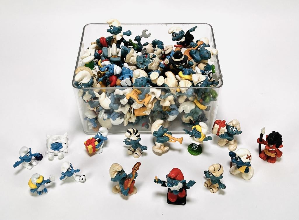 633. Smurfen, Schleich - Peyo stripfiguren collectie, Ophalen of Verzenden, Zo goed als nieuw, Verschillende Smurfen