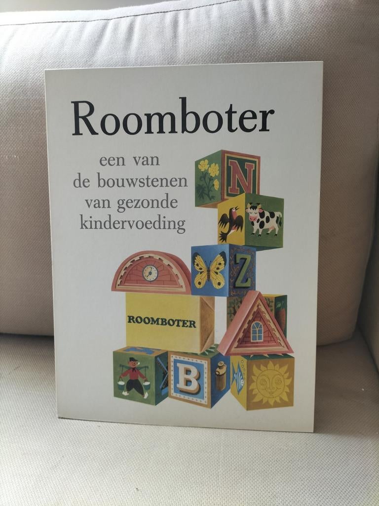 Zeldzaam Vintage Reclamebord Roomboter - Kartonnen Display, Ophalen of Verzenden, Zo goed als nieuw, Reclamebord