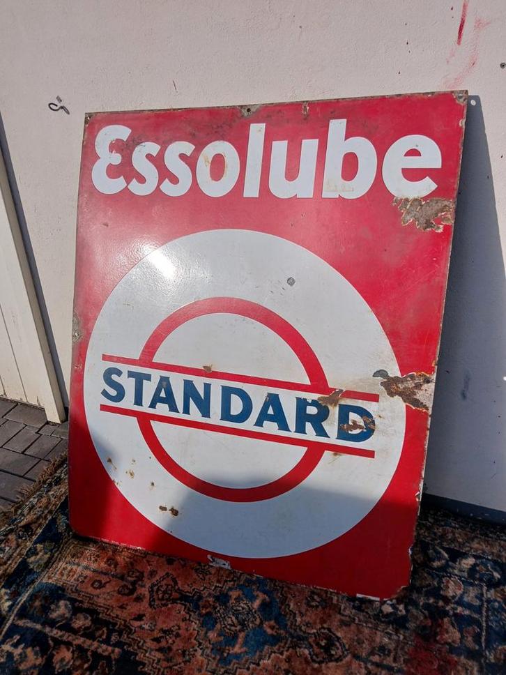 Esso emaille bord, Verzamelen, Merken en Reclamevoorwerpen, Gebruikt, Reclamebord, Ophalen