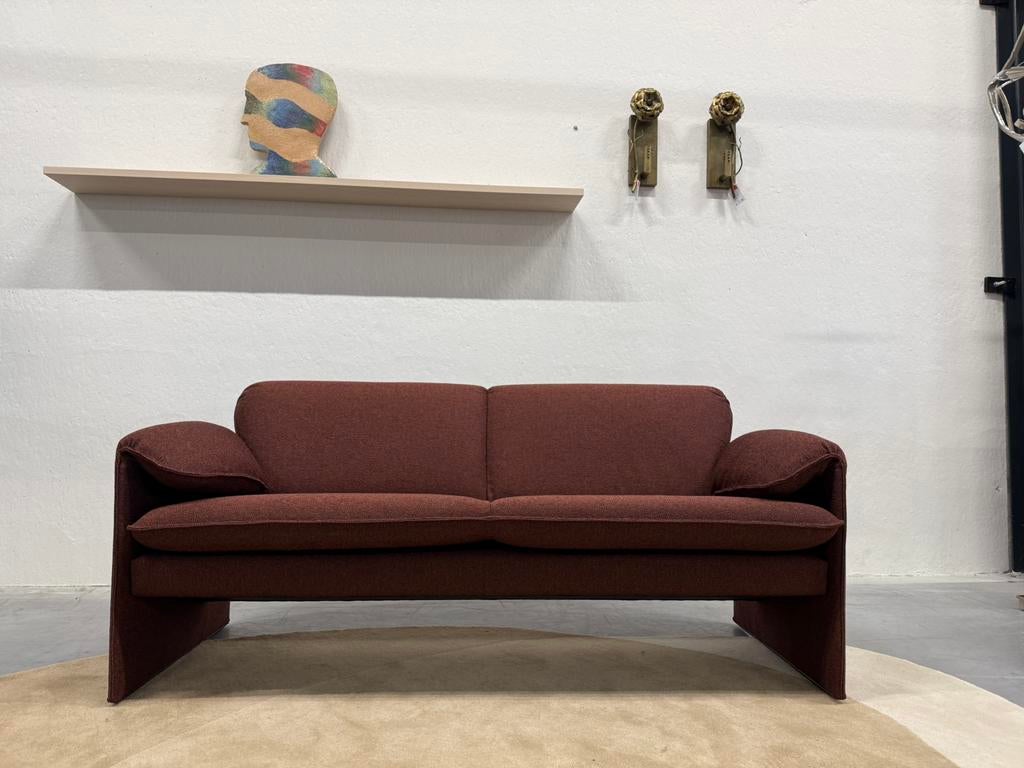 Nieuw Leolux Bora Bora Bank 2,5 zits Rood stof Design 176, Huis en Inrichting, 75 tot 100 cm, Ophalen of Verzenden, Rechte bank