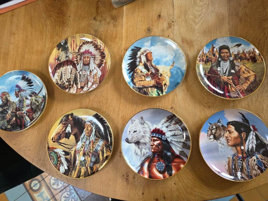 Unieke verzameling Indianenborden met certificaten, Ophalen of Verzenden