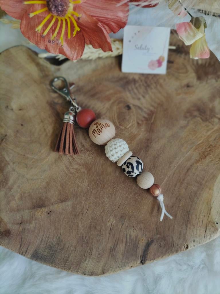 Nieuw Cadeautje • Tashanger Mama gegraveerd, Verzamelen, Sleutelhangers, Dier of Natuur, Nieuw, Ophalen of Verzenden, Saluty's kinder- en kraamcadeaus