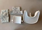 Stokke Tripp Trapp babyset met tray eetblad en kussentjes, Kinderen en Baby's, Kinderstoelen, Ophalen of Verzenden, Gebruikt, Meegroeistoel