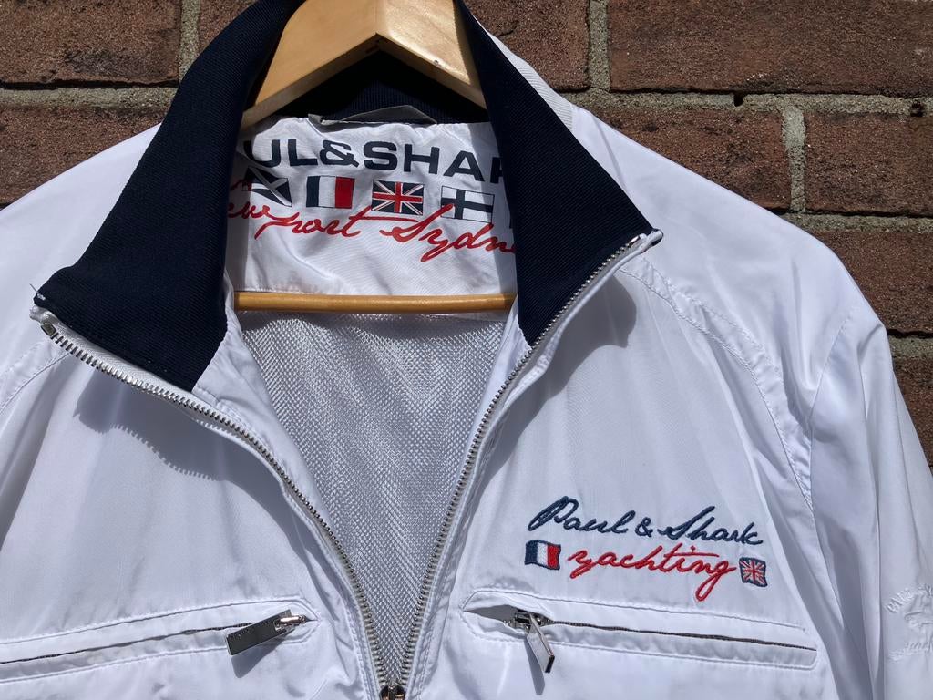 Paul & Shark zomerjas, Kleding | Heren, Ophalen of Verzenden, Zo goed als nieuw, Maat 48/50 (M), Wit