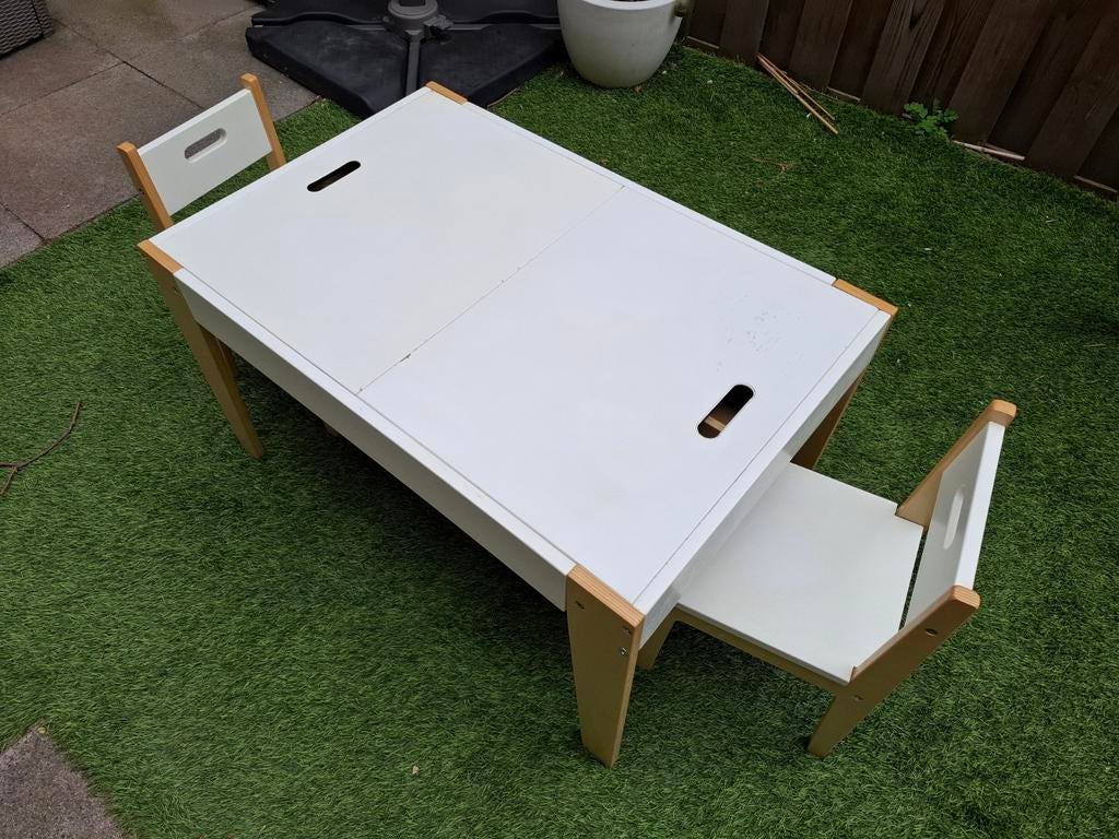 Beboonz Storage kindertafel en 2 stoeltjes., Ophalen, Gebruikt, 50 tot 100 cm, 50 tot 75 cm
