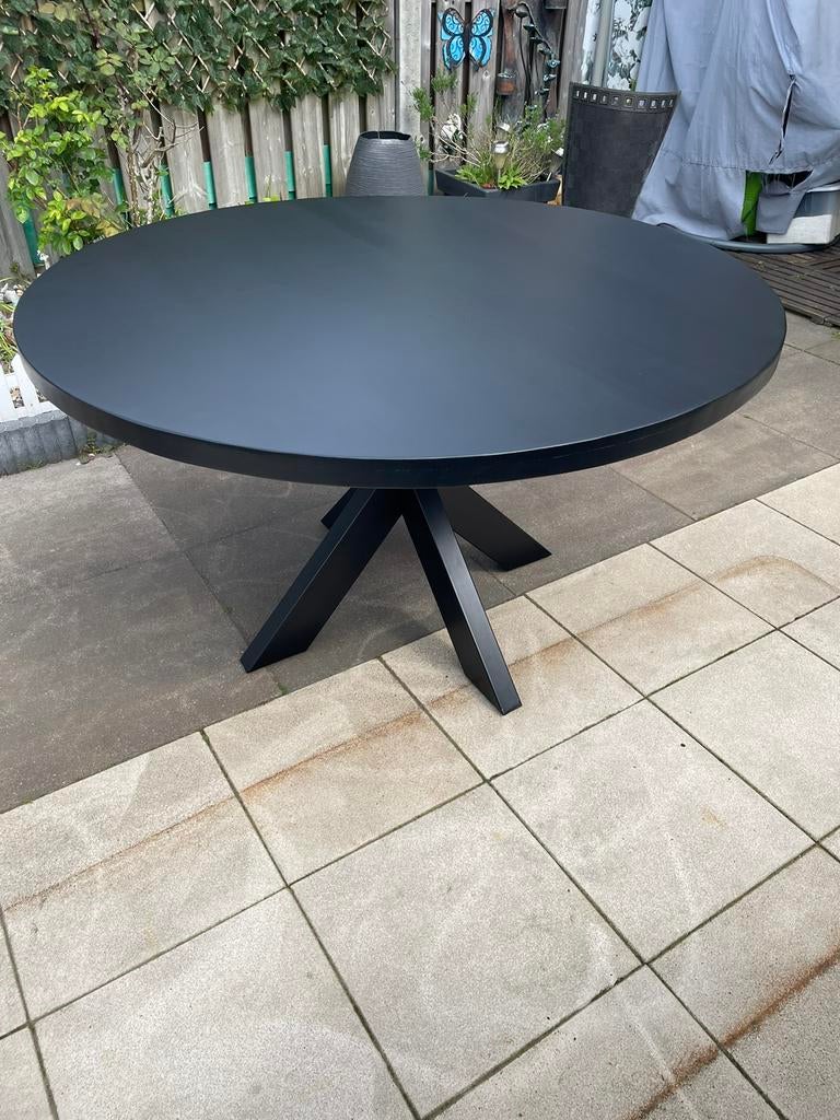 Eettafel ronde Mangohout/130 cm, Mangohout, Rond, Nieuw, Vijf personen of meer
