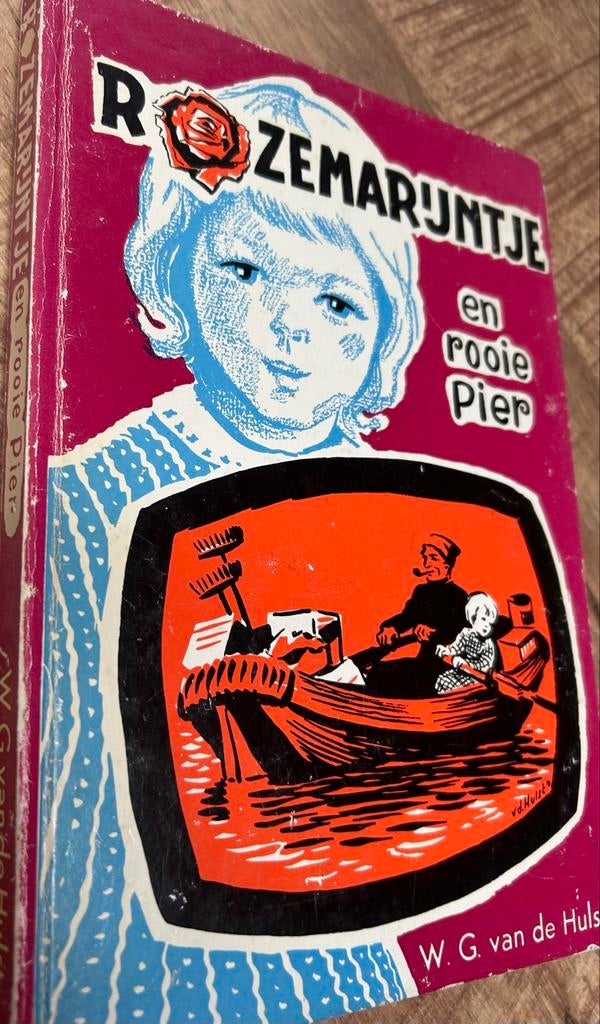 Vintage kinderboek: ROZEMARIJNTJE EN ROOIE PIER - W.G. van d, Boeken, Ophalen of Verzenden, Gelezen