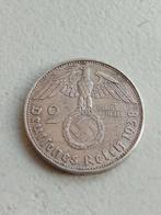 Duitse Rijk 2 reichsmark 1938 B, Postzegels en Munten, Munten | Europa | Niet-Euromunten, Ophalen of Verzenden, Duitsland, Losse munt