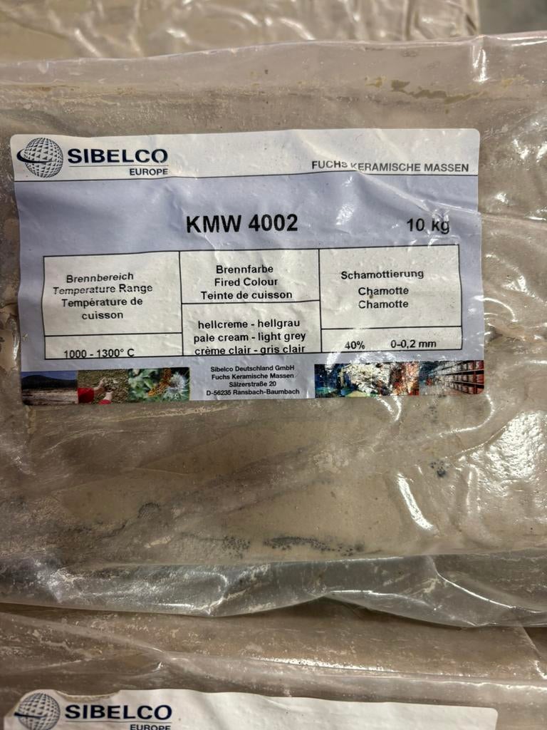 Klei Sibelco KMW 4002 ( Raku draaiklei), Hobby en Vrije tijd, Pottenbakken, Ophalen, Nieuw