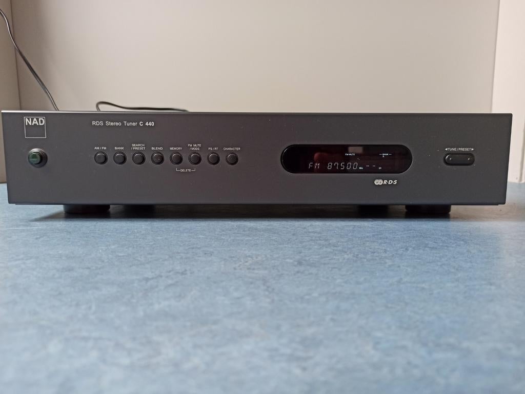 NAD C440 RDS AM/FM Stereo Tuner met Gebruiksaanwijzing, Ophalen, Gebruikt, Analoog