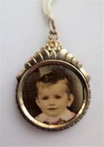 Prachtige antieke fotohanger, medaillon, Edwardiaans (611-3), Ophalen, Overige materialen, Hanger