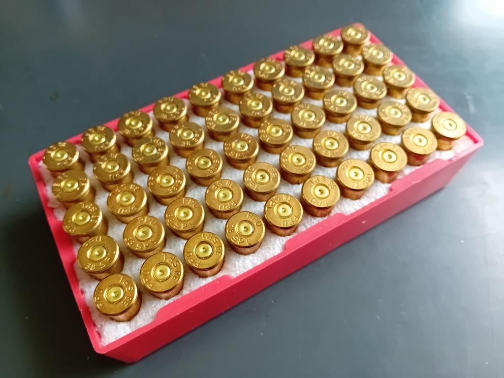 50 lege hulzen  .38 special, Verzamelen, Militaria | Algemeen, Verzenden, Landmacht, Amerika, Hulzen of Bodemvondsten
