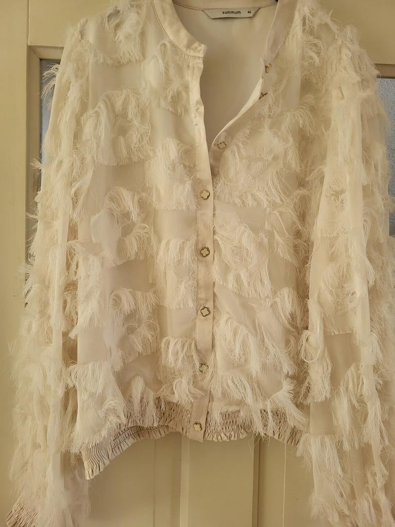 Blouse Summum ,,creme kleurig, Overige typen, Beige, Maat 42/44 (L), Ophalen of Verzenden