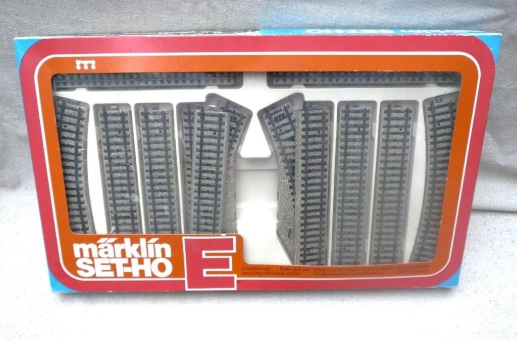 Marklin 5190 M rail aanvul rail set met handwissels., Wisselstroom, Nieuw, Rails, Ophalen of Verzenden