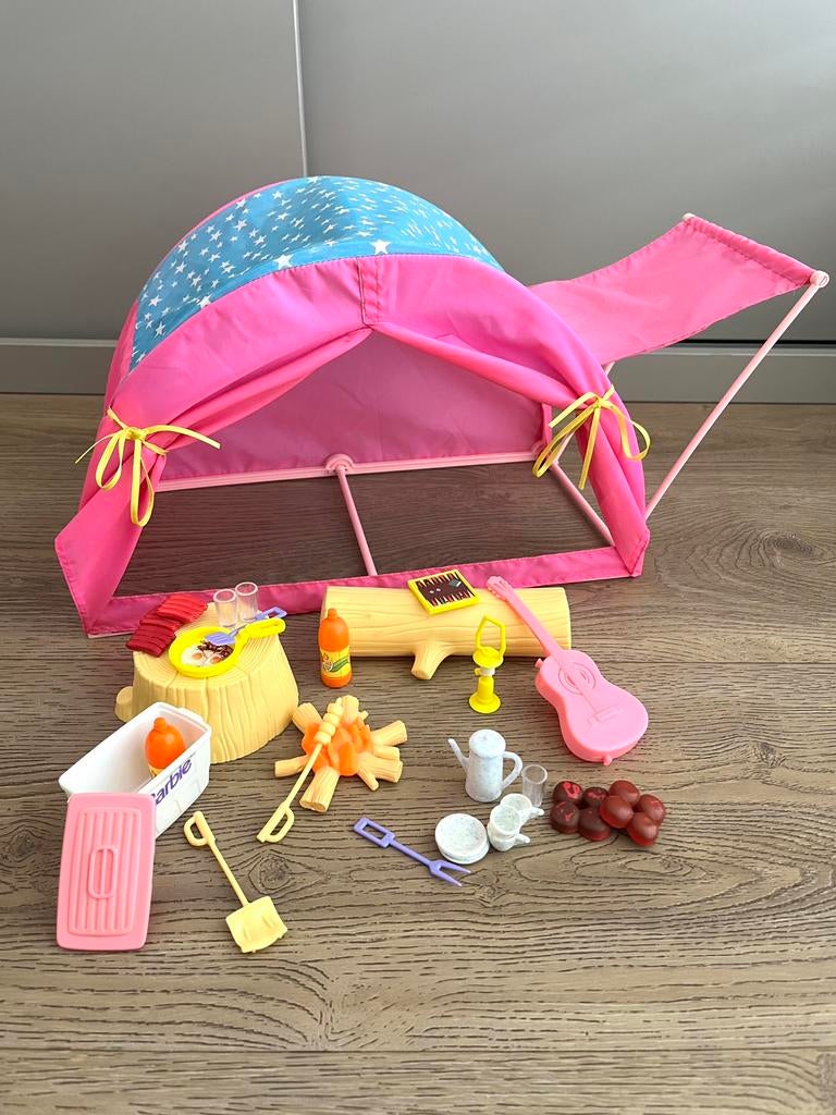 Barbie So much to do outdoor kampeerset, Ophalen of Verzenden, Gebruikt, Barbie