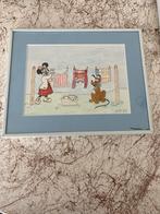 Minnie Mouse en Pluto Aquarel Schilderij, Antiek en Kunst, Verzenden