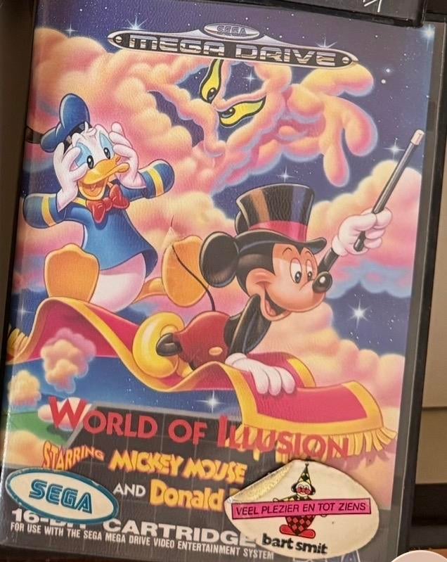 World of Illusion Sega Mega Drive spel 16 bit, Spelcomputers en Games, Games | Sega, Gebruikt, Verzenden, 2 spelers, Vanaf 3 jaar