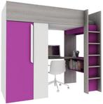 Hoogslaper Beau / bed bureau kast voor basisschool/tiener, Ophalen, Gebruikt, Eenpersoons, 200 cm