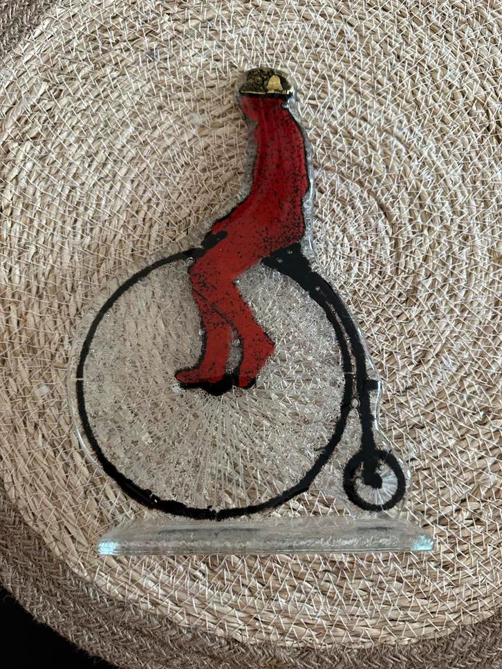 Handgemaakte glas-sculpturen “Old Bicycles” – Maciej Habrat, Antiek en Kunst, Kunst | Designobjecten, Ophalen of Verzenden