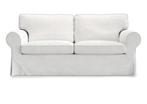 Witte hoes voor 2-zitsbank Ektorp (Ikea), Ophalen, Gebruikt, Tweepersoons, 75 tot 100 cm