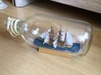 Oud zeilbootje in glazen fles, Antiek en Kunst, Ophalen of Verzenden
