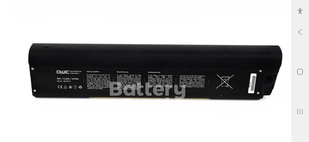Frame accu voor Qwic electrische fiets, Ophalen of Verzenden, Gebruikt