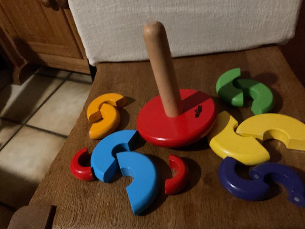 Houten stapeltoren met gekleurde ringen, Ophalen, Gebruikt, Overige typen