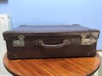 Mooi stevig stoer bruin leren koffer., Antiek en Kunst, Ophalen of Verzenden