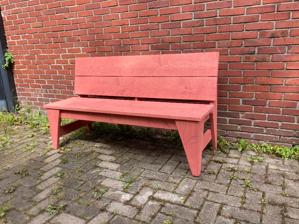 Mooi roze is niet lelijk tuinbank, Ophalen, Nieuw, Hout