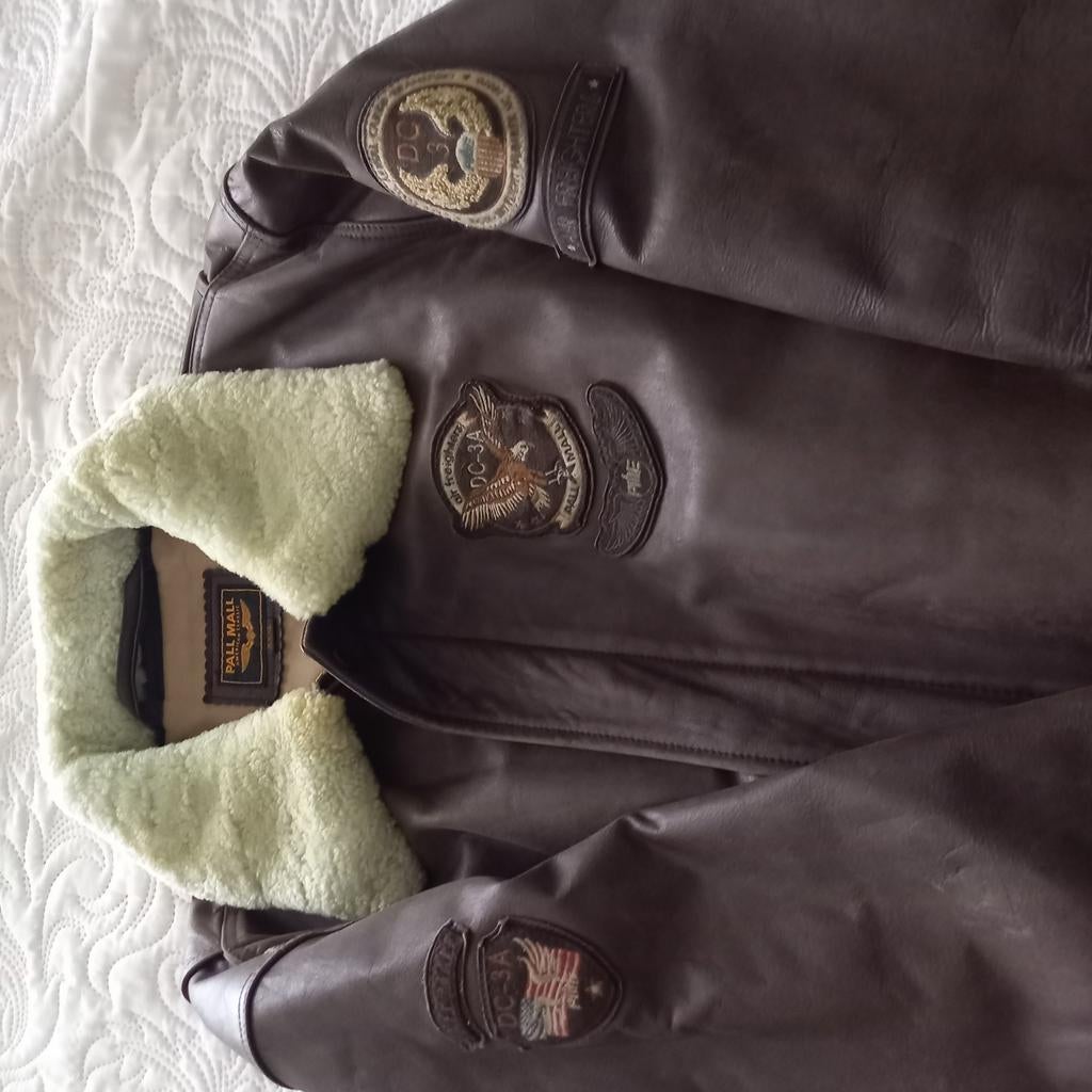 Pall Mall American Classic Leren Pilotenjack - XXXL, Bruin, Ophalen of Verzenden, Gedragen, Pall Mall