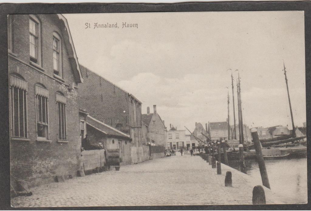 st annaland haven met schepen, Verzamelen, Verzenden, Voor 1920, Gelopen, Zeeland
