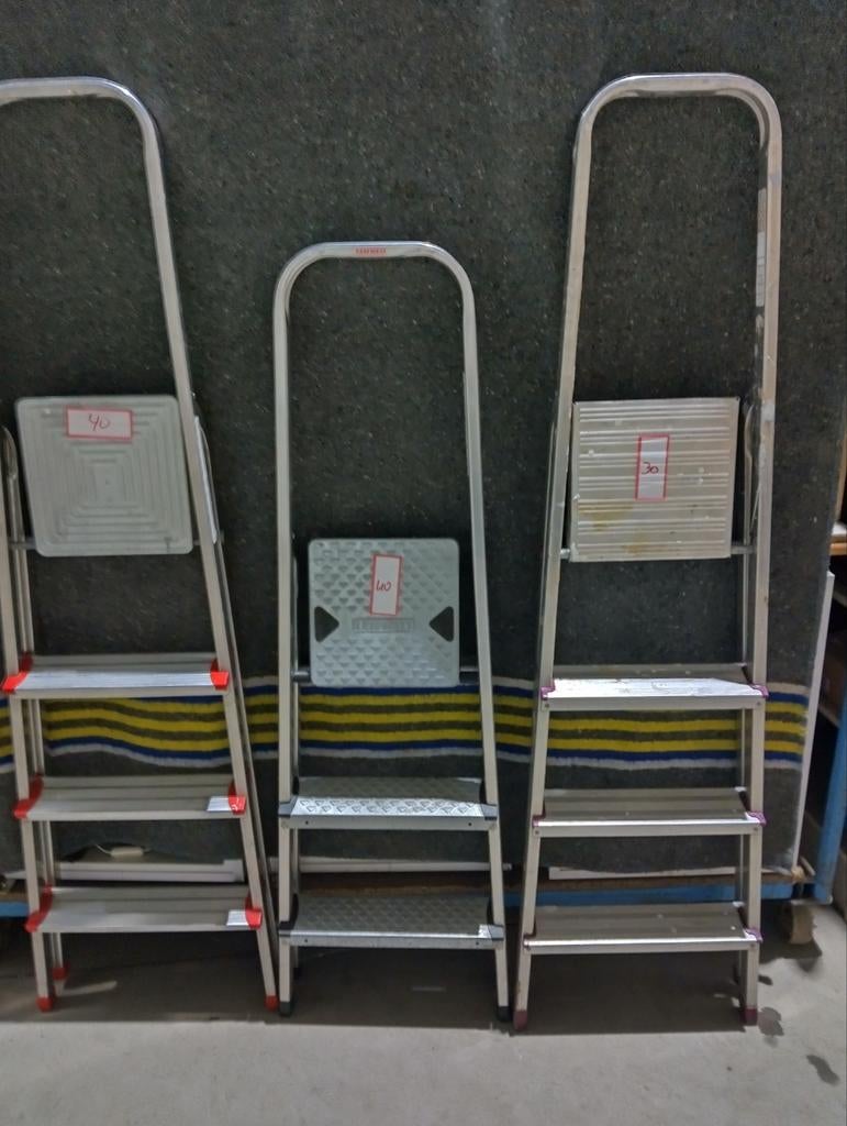 Div aluminium trappen.3/4/5 treeds., Ophalen, Gebruikt, Trap, Opvouwbaar of Inschuifbaar