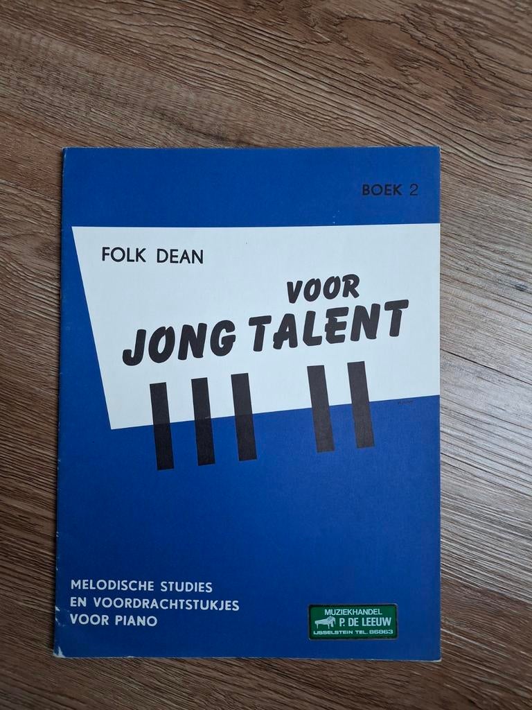 Folk Dean - Voor Jong Talent Boek 2: Piano Studies, Ophalen of Verzenden