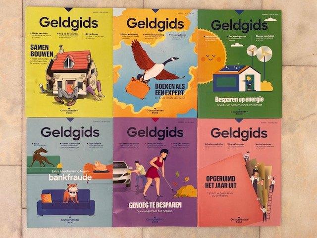6 nummers Geldgids 2022 Uitgegeven door de Consumentenbond, Ophalen of Verzenden, Gelezen, Overige typen