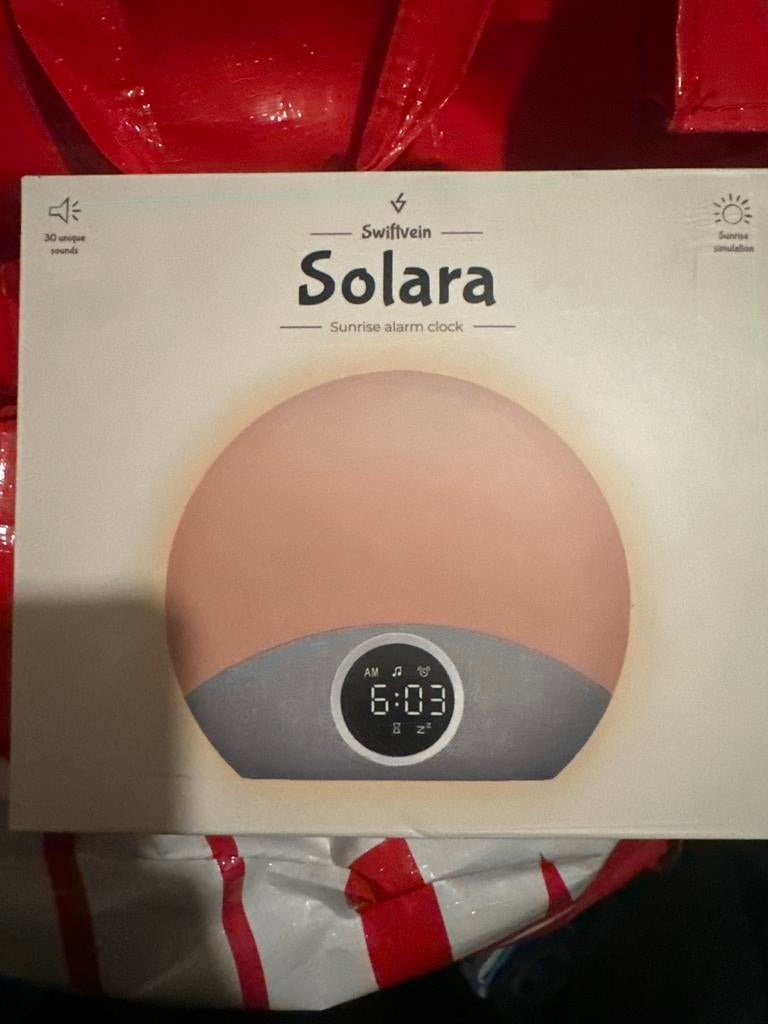 Swiftvein Solara Sunrise Wekker met Natuurgeluiden, Ophalen of Verzenden, Nieuw, Digitaal