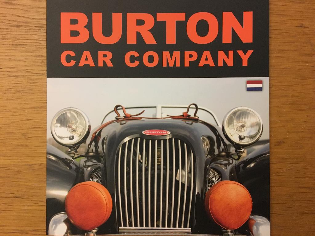3x Burton Car brochures folders - op Citroën 2CV basis, Boeken, Auto's | Folders en Tijdschriften, Zo goed als nieuw, Citroën