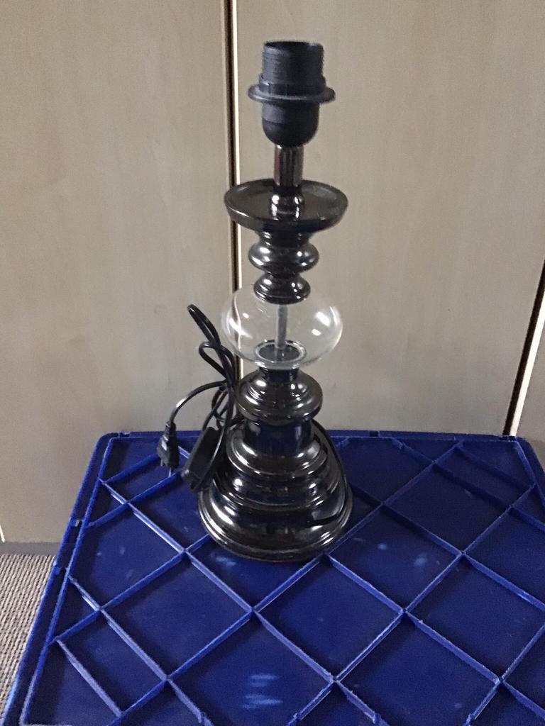 Mooie aparte glazen lampenvoet clayre&eef riverdale styl, Ophalen of Verzenden, Nieuw, Glas, Minder dan 50 cm