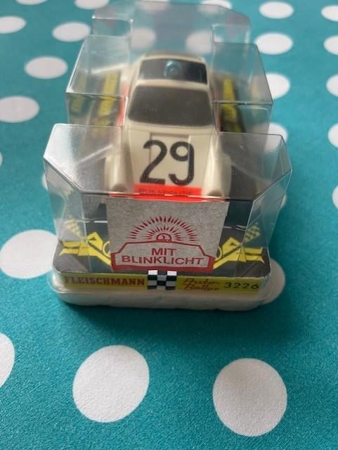 fleischmann Porsche 911 rijkspolitie met doosje zeer netjes, Racebaan, Verzenden, Fleischmann, Zo goed als nieuw