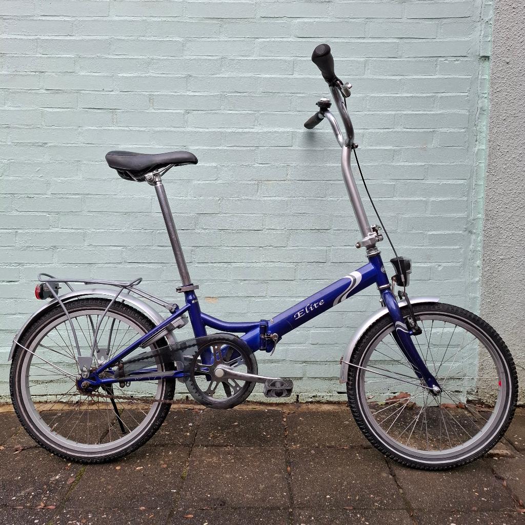 Elite vouwfiets met terugtraprem en handrem, Fietsen en Brommers, Fietsen | Vouwfietsen, 20 inch of meer, Gebruikt, Heren, Versnellingen