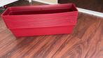 10 rode bloembakken, Tuin en Terras, Ophalen, Kunststof, Gebruikt, Minder dan 30 cm
