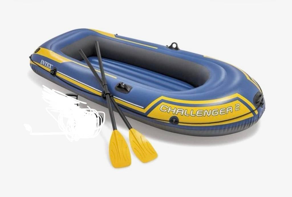 Intex Challenger 2 opblaasboot - Perfect voor waterplezier!, Ophalen of Verzenden, Zo goed als nieuw