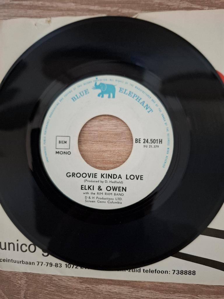 Elki & Owen / Groovie kinda love 1970 Belgie, Gebruikt, Wereldmuziek, 7 inch, Single