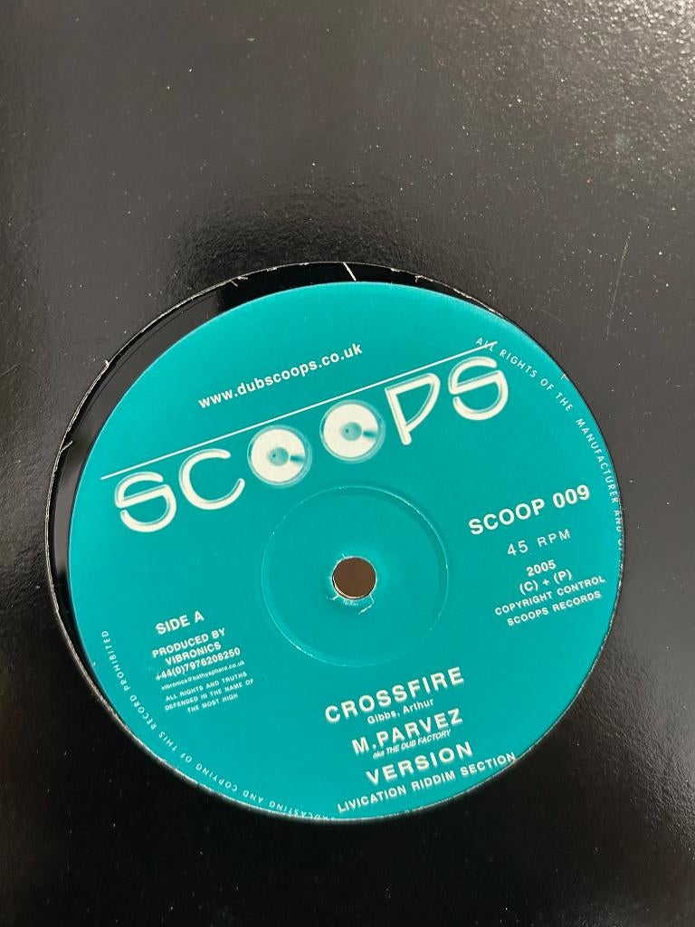 M. Parvez – Crossfire / It's A Crime (10inch EP), Ophalen of Verzenden, Zo goed als nieuw, 12 inch