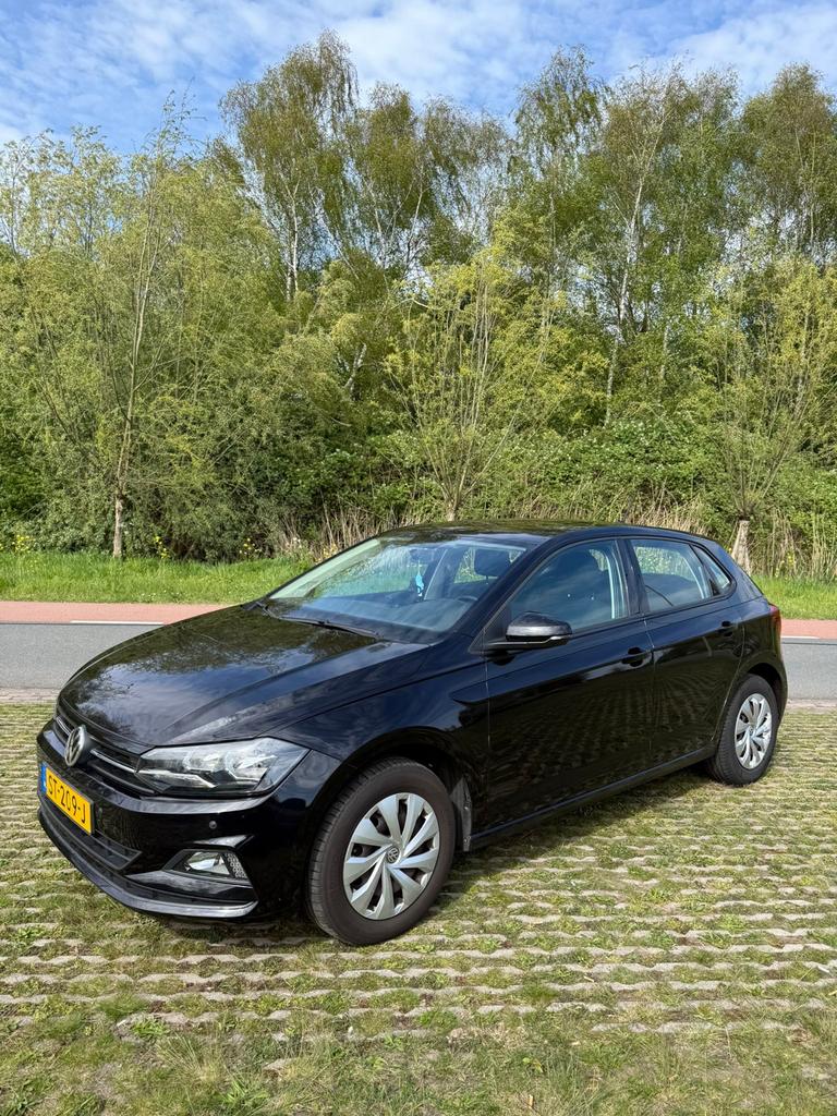 Volkswagen Polo 1.0 TSI 95pk 2018 Zwart, Voorwielaandrijving, 40 €/maand, USB, Origineel Nederlands