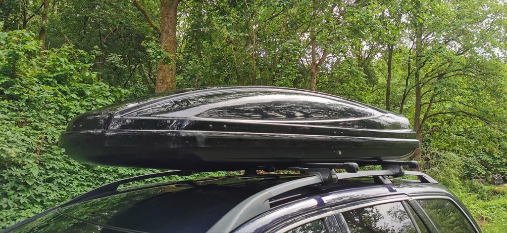 Te huur, Thule Atlantis 900 dakkoffer 630 liter, Auto diversen, Dakkoffers, Ophalen of Verzenden