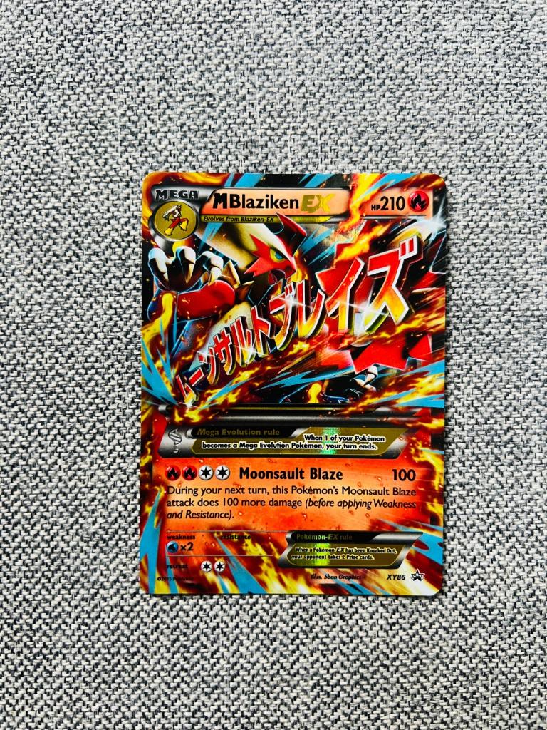 M Blaziken EX XY86 Holo XY Black Star Promo Pokemon, Verzenden, Zo goed als nieuw, Losse kaart, Foil