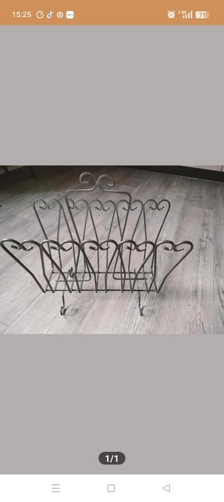 IJzeren lectuurmand,, Ophalen of Verzenden